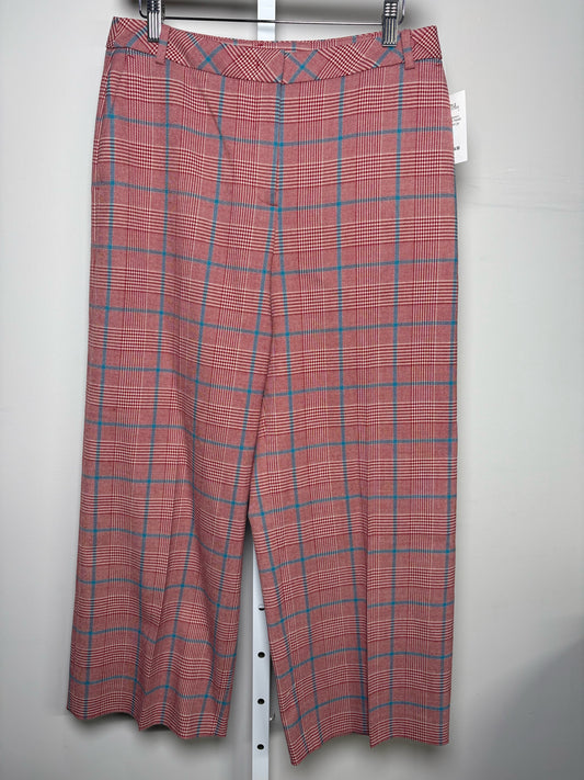 Women Size 8 L.K. Bennett Red, Blue Plaid Pants
