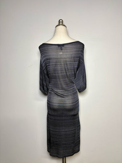 Women's Size M Escada Sport Black & Gray Cowl Neck Knit Dress