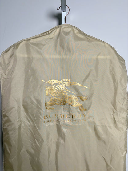 Burberry Khaki Cotton Solid Men's  Size 52L Trench Coat