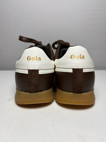 Women's Shoe Size 9.5 Gola Apollo Brown Suede & Cowhide Leather Pre-Owned Sneakers