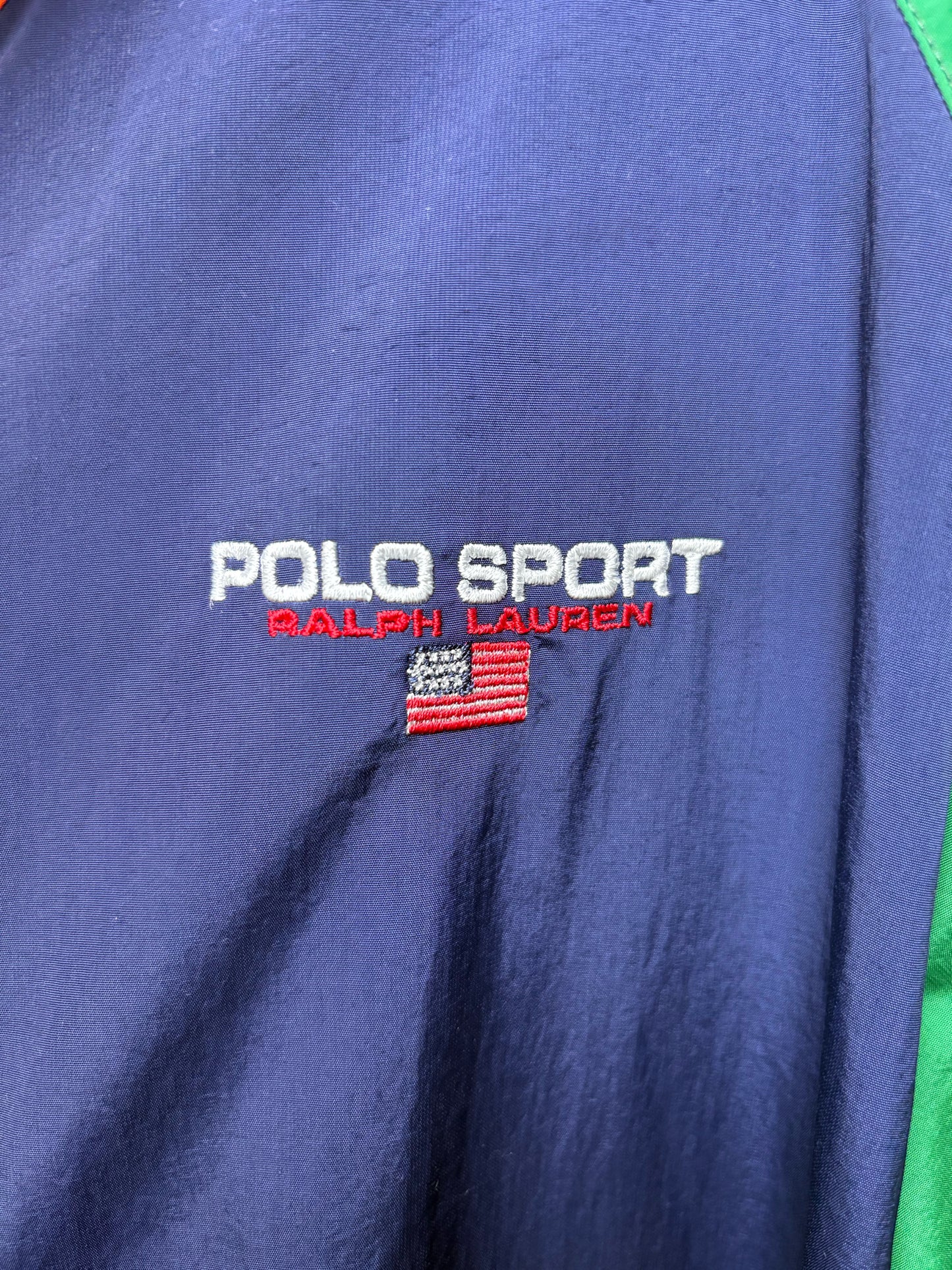 Polo Sport Ralph Lauren Multi-Color Nylon Men's L Pre-owned Windbreaker Jacket