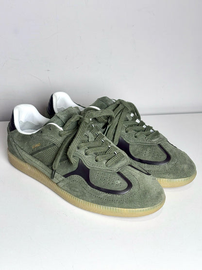 W Shoe Size 38 (7 - 7.5 US) Alohas Rife Forest Green Suede Leather Sneakers