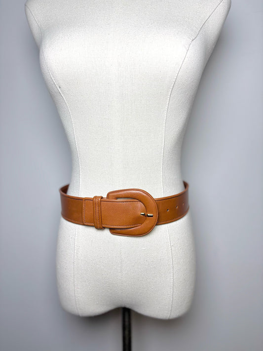 Gucci Leather S Cognac 1.5" Belt