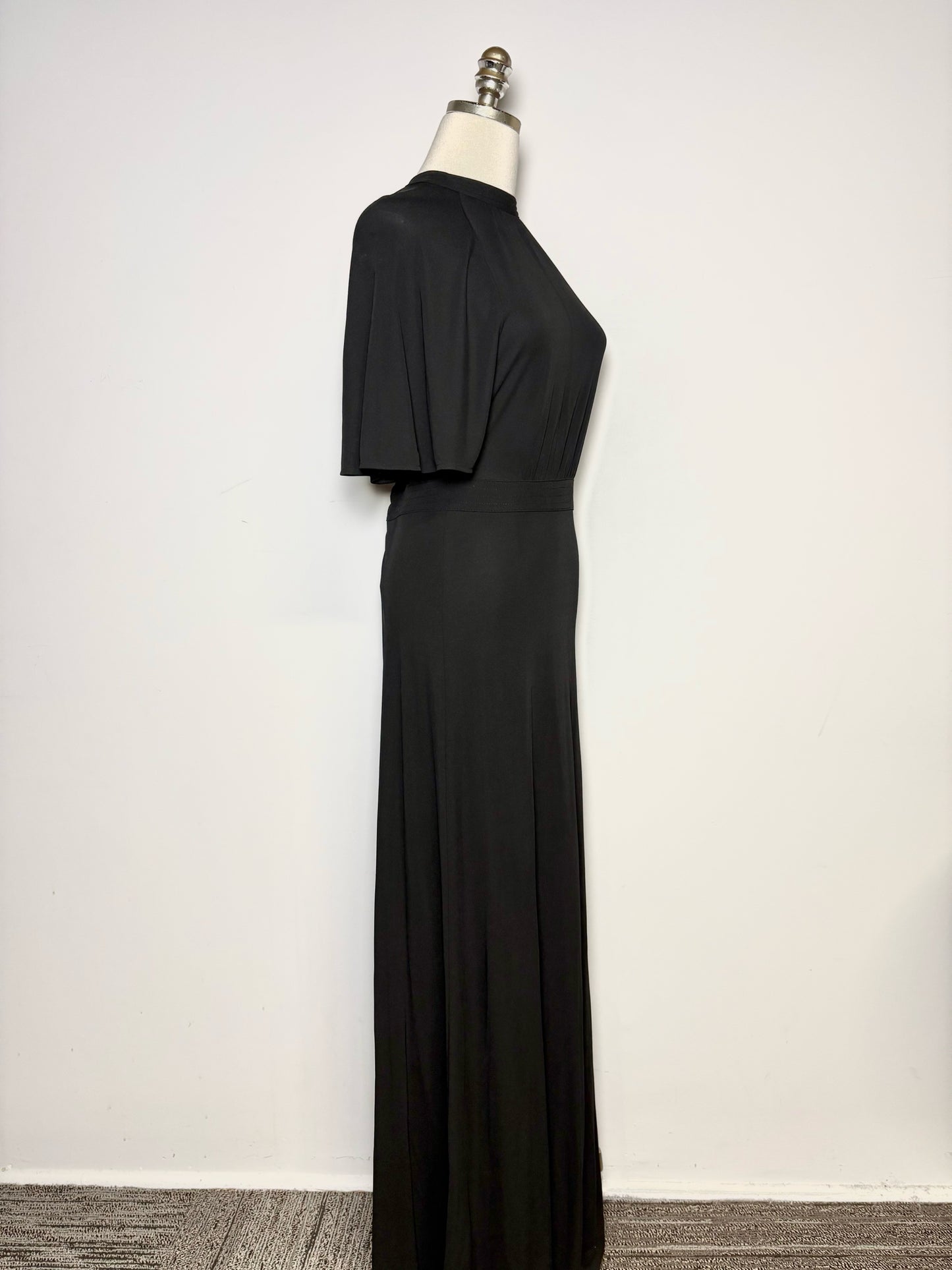 Women Size M Toteme Hamapden Fluid Midi Black Pre-owned, NWT Dress