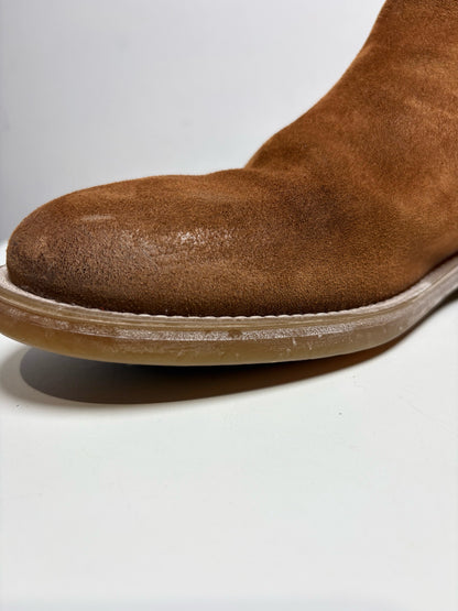 Men's Shoe Size 41 (US 8–8.5) MOMA Cognac Leather & Suede Pre-Owned Boots