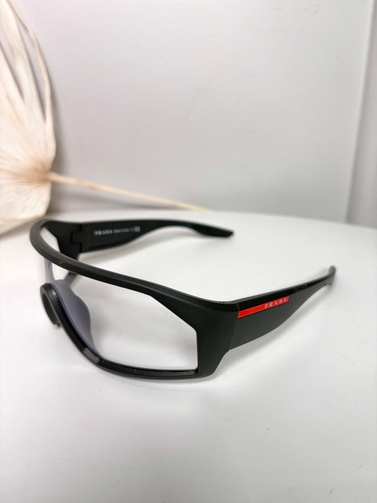 Prada Gray Men's Linea Rossa Sunglasses