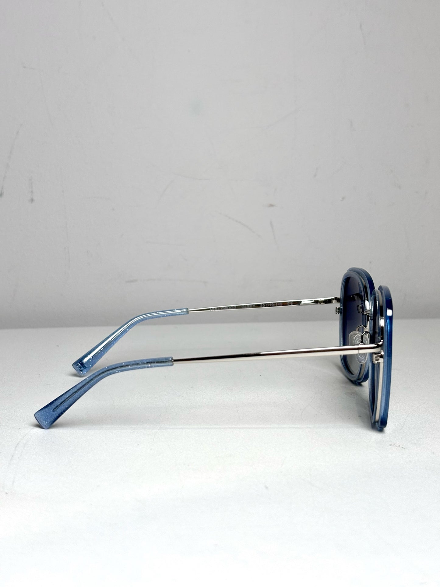 Elton John Eyewear Women's Pre-owned Blue Acetate Sunglasses