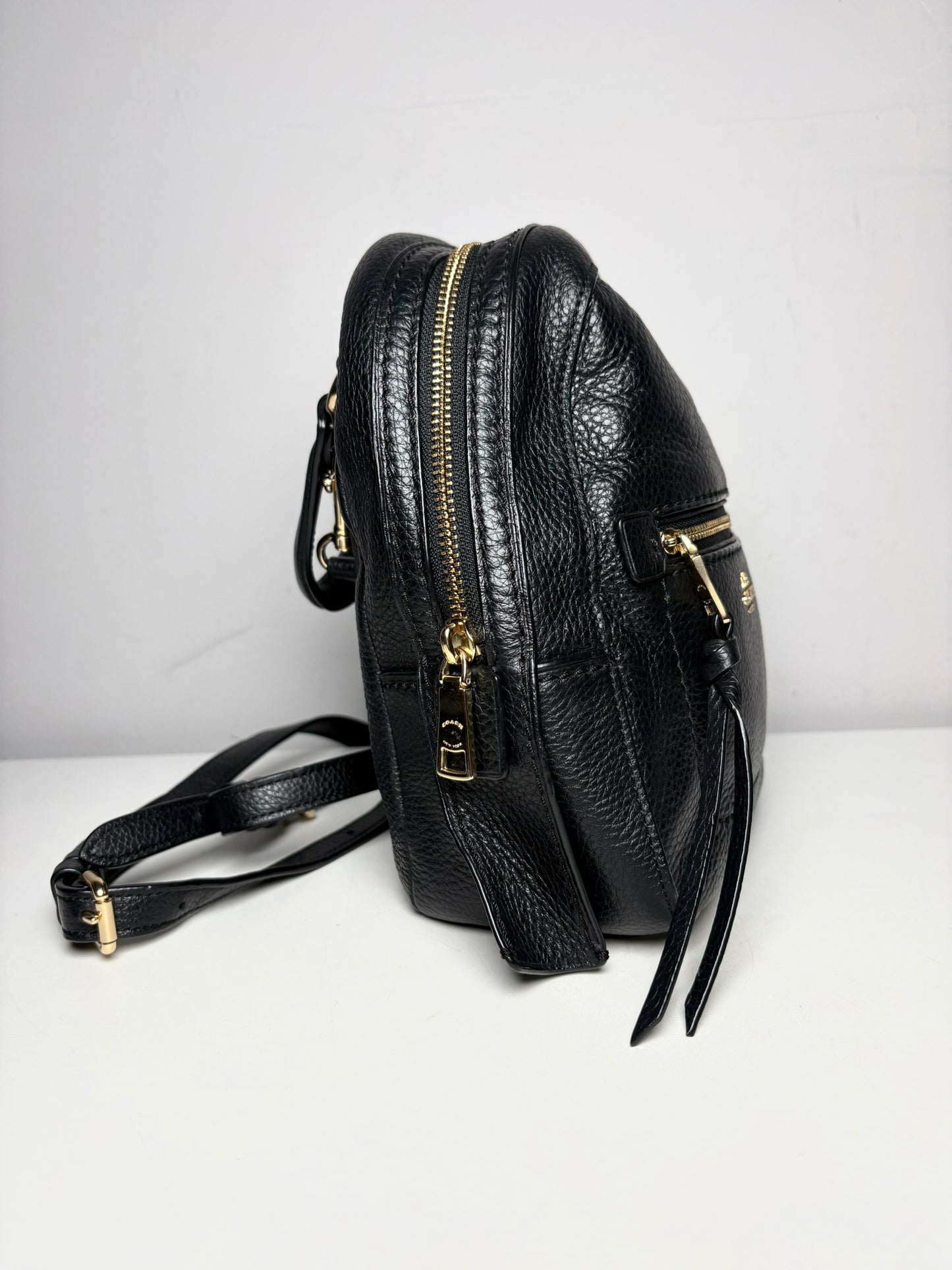 Coach Andi #F30530 Leather Pre-owned Black Cowhide Purse