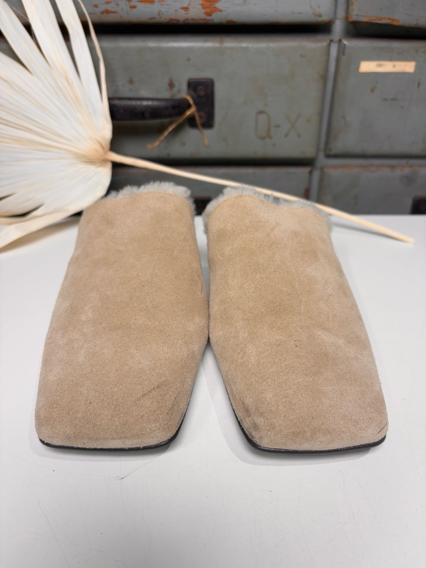 W Shoe Size 39.5 Proenza Schouler Tan Suede Slip-ons