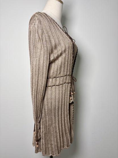 Women Size One Size St. John Beige Knitted Duster