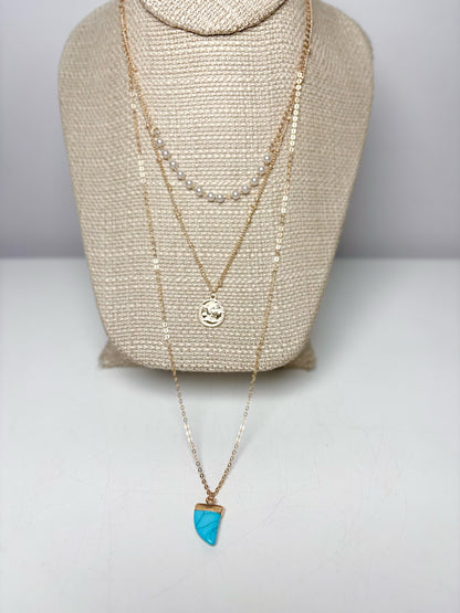 Gold Plated Liv Oliver Necklace