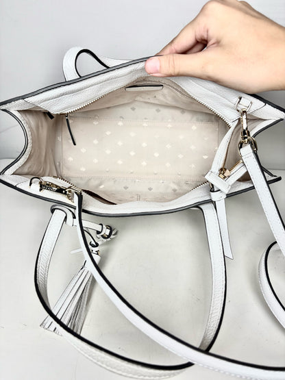 Kate Spade New York Rowe Perforated Leather Pre-owned White Tote