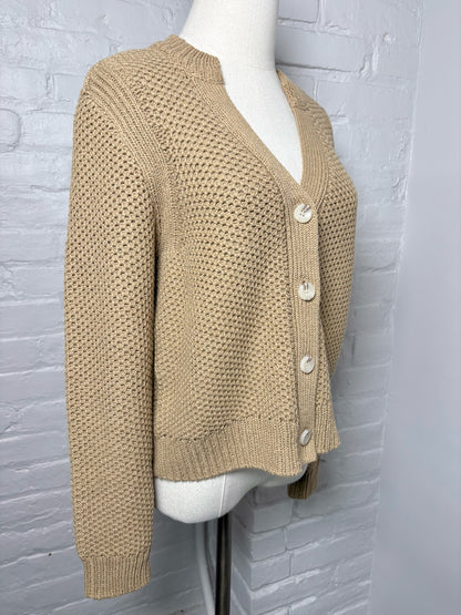 Women Size 0 Kilte Tan "The Allison Cardigan" Sweater