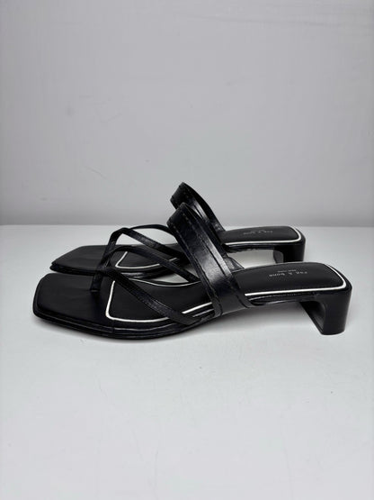 W Shoe Size 39.5 (8.5 US) Rag & Bone Black Leather Pre-owned Sandals