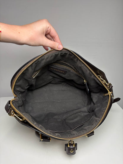 Women's Burberry Primrose Haymarket Check Coated Canvas & Leather Pre-Owned Purse