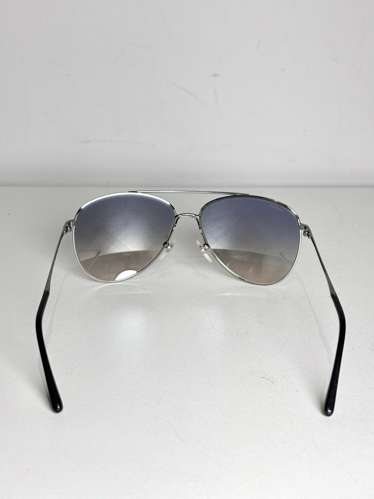 Men's Burberry Spark Mirrored Aviator Sunglasses Silver Sunglasses