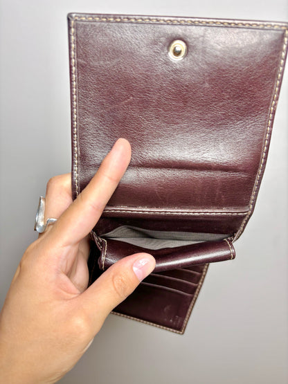 Gucci Canvas Tri Fold Dark Brown Gucci GG Monogram Wallet