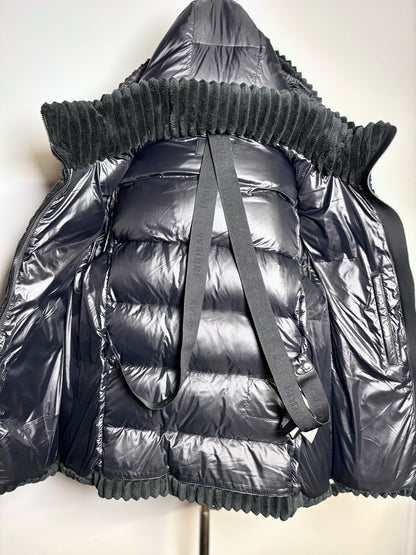 Women Size XS Rudsak Black Ribbed Coat