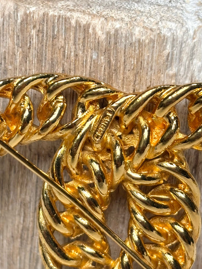CHANEL Gold Plated Vintage Pin