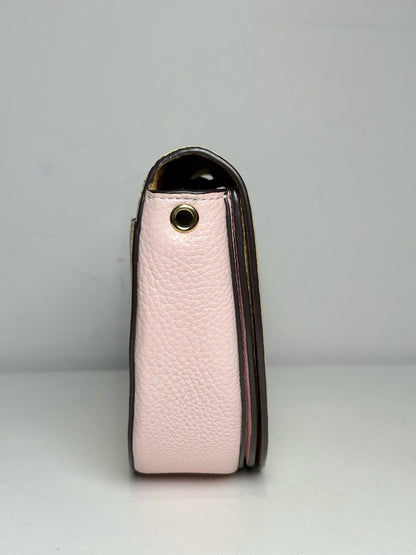 Coach Colorblock Leather Like-New Yellow, Pink, Green Leather Small Purse