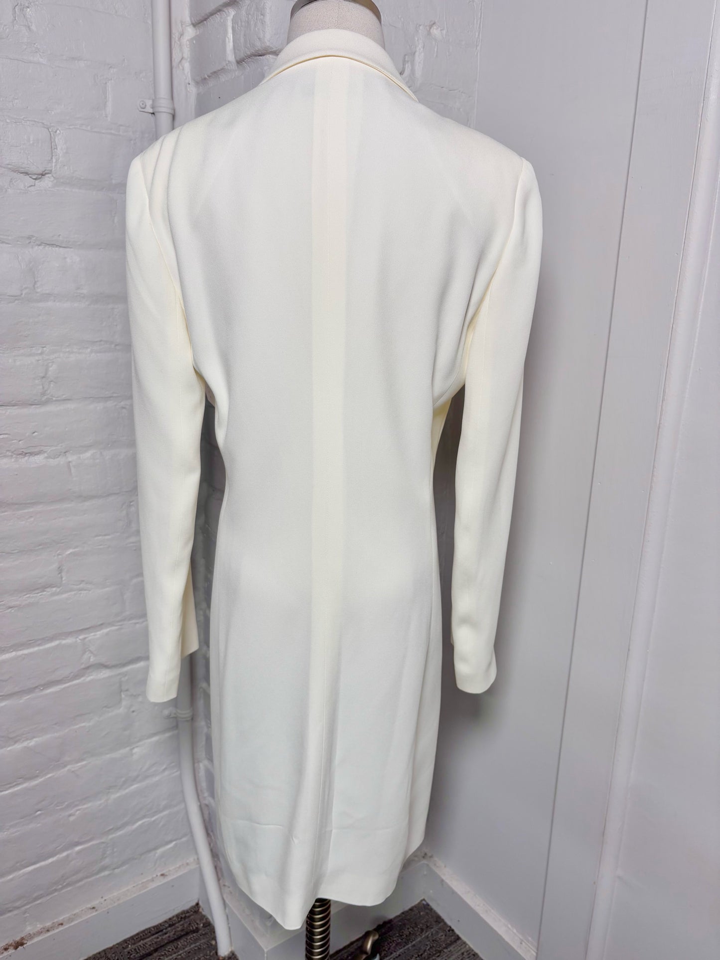 Women Size 42 ( 6 US) Emporio Armani Cream Long Jacket