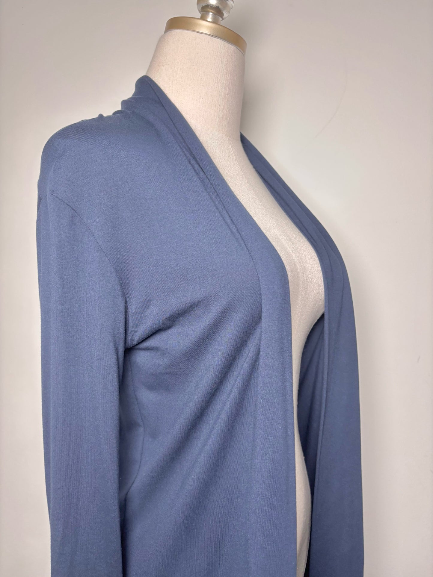 Women Size XS D. Exterior Navy Blue Knit Swing Cardigan Top