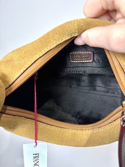 Suede Frances Valentin Tinsley Mini Hobo Knot  Bag