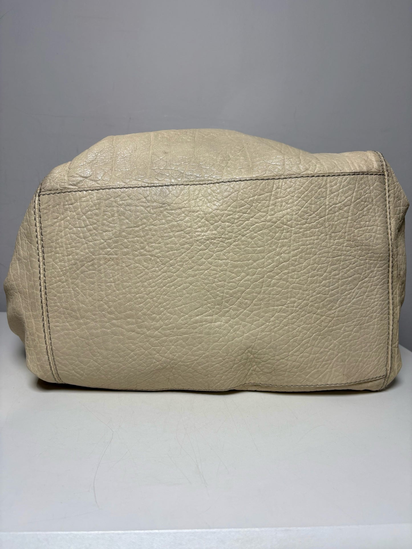 Dolce & Gabbana Rebecca Bag Studded Leather Pre-owned Cream Large Bag