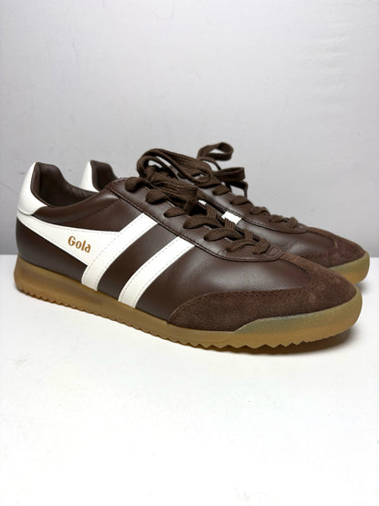 Women's Shoe Size 9.5 Gola Apollo Brown Suede & Cowhide Leather Pre-Owned Sneakers