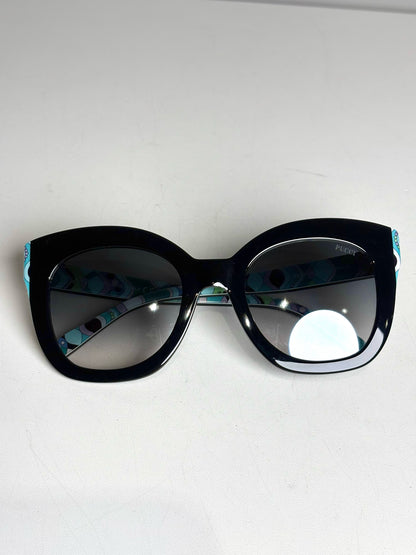 Emilio Pucci EP 97 01C Pre-owned Black Acetate Sunglasses