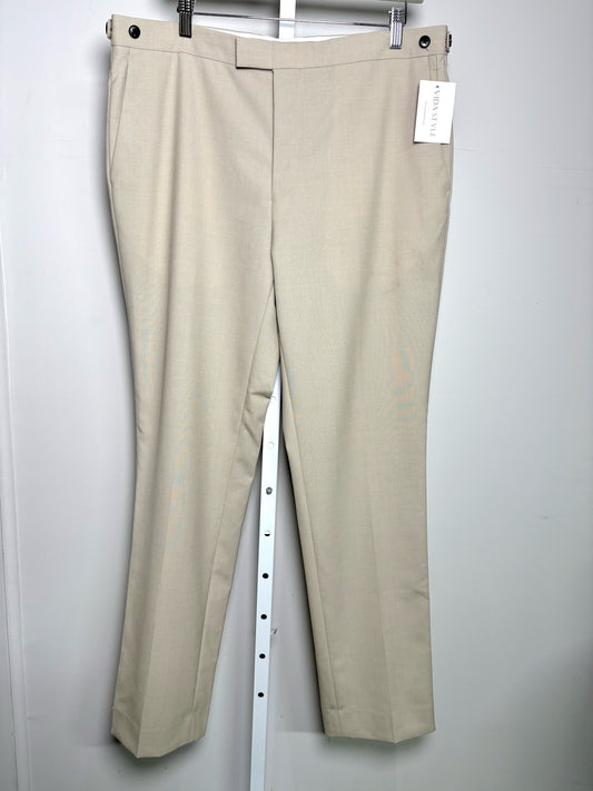 Reiss Khaki Wool Solid Men's Sz 36 Trousers
