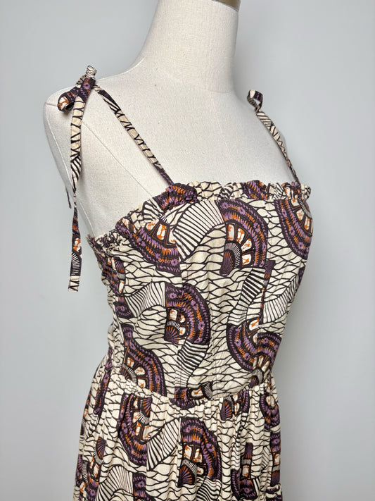 Women Size 4 Ulla Johnson Multicolor Abstract Art Poplin NWT Dress