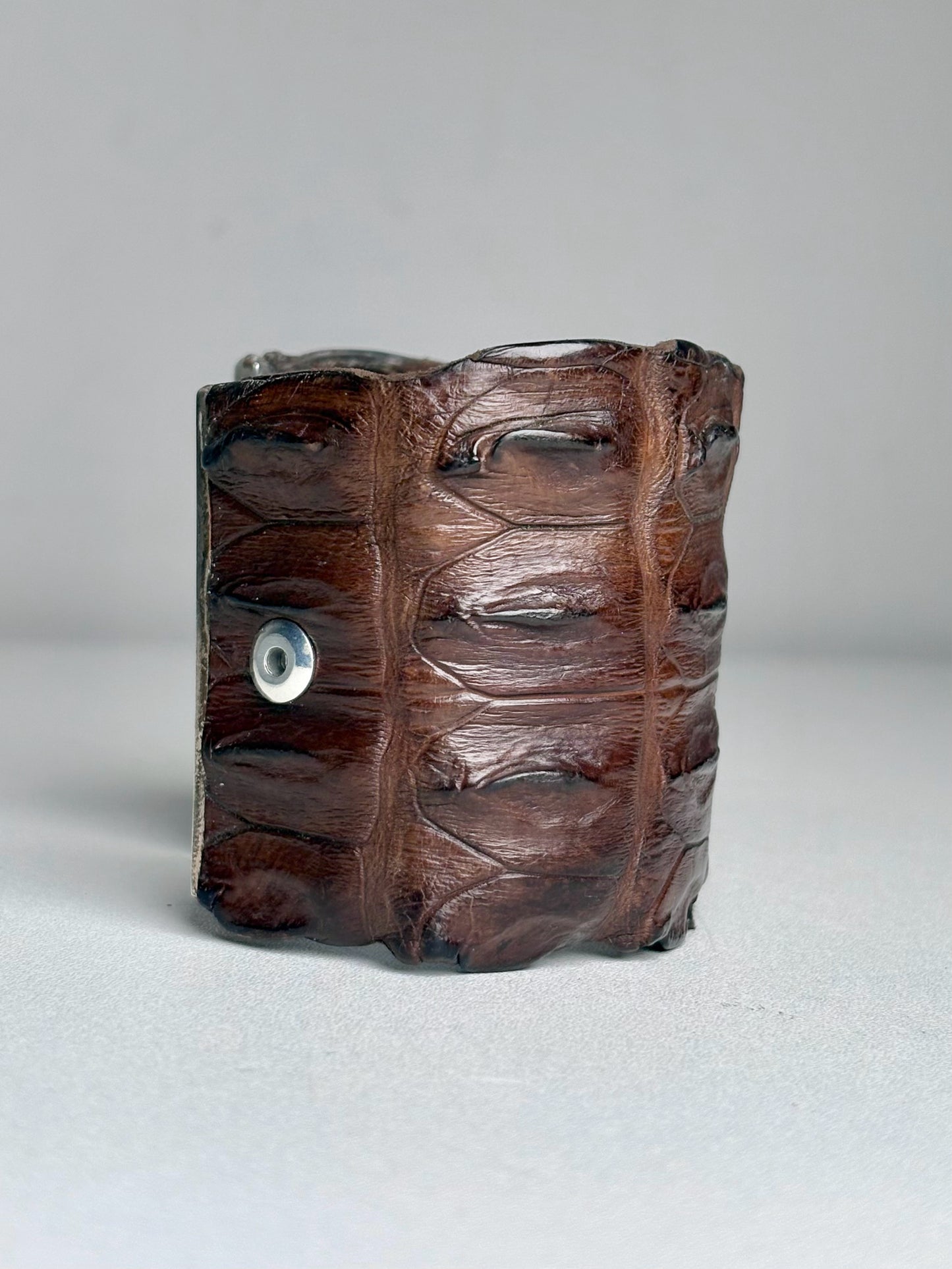 No Label Women's Crocodile Leather Pre-owned Bracelet
