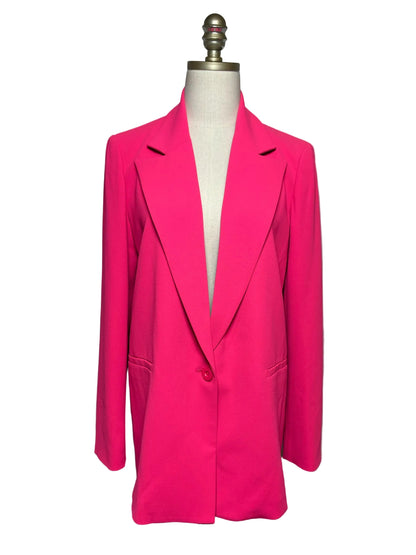 Women Size 4 Alice + Olivia Hot Pink Pre-Owned Single-Button Jacket