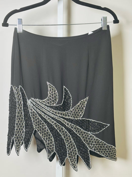 Women Size 2 Rotate Birger Christensen Black Solid Polyester Skirt