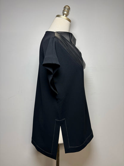 Women's Size 6 Proenza Schouler Black Triacetate Polyester NWT Pre-Owned Blouse