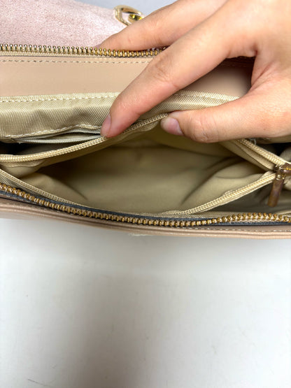 Women's LePARMENTIER Solid Leather Pre-Owned, Like-New Nude Medium Purse