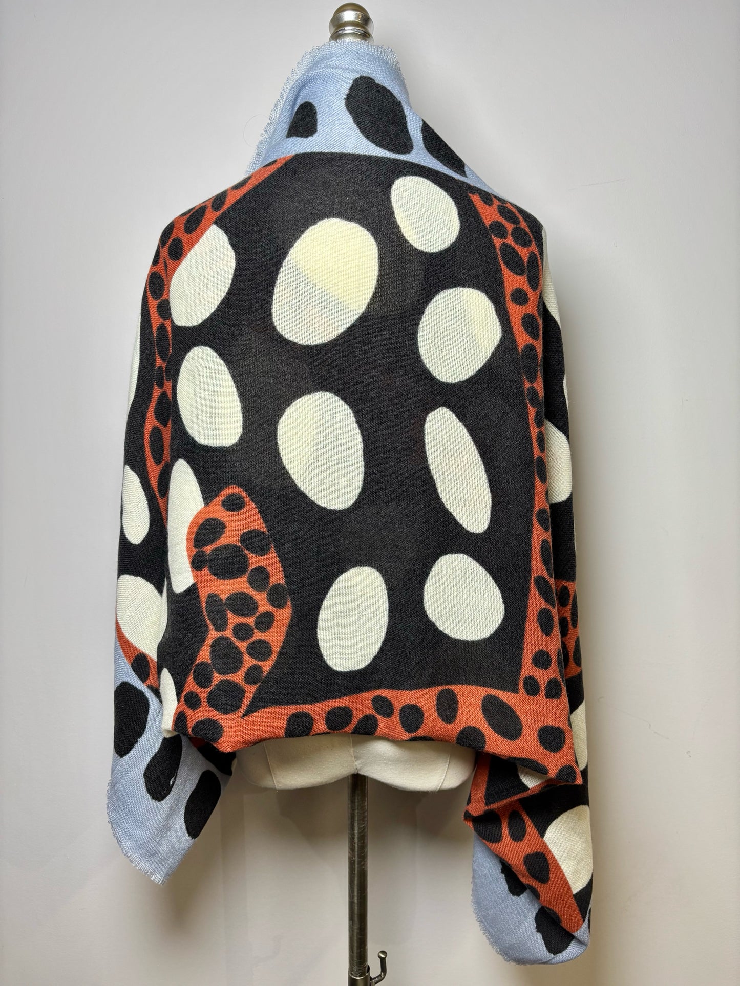 No Label Print Cashmere Oversized Scarf
