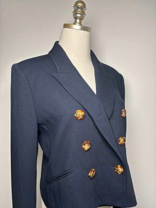 Women Size 10 Veronica Beard Navy Dickey Navis Blazer