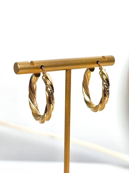 24K Gold Made In Italy Earrings