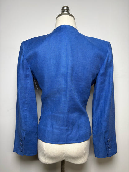 Women Size 38 (US 2–4) Saint Laurent Rive Gauche Vintage Pre-Owned Fitted Jacket