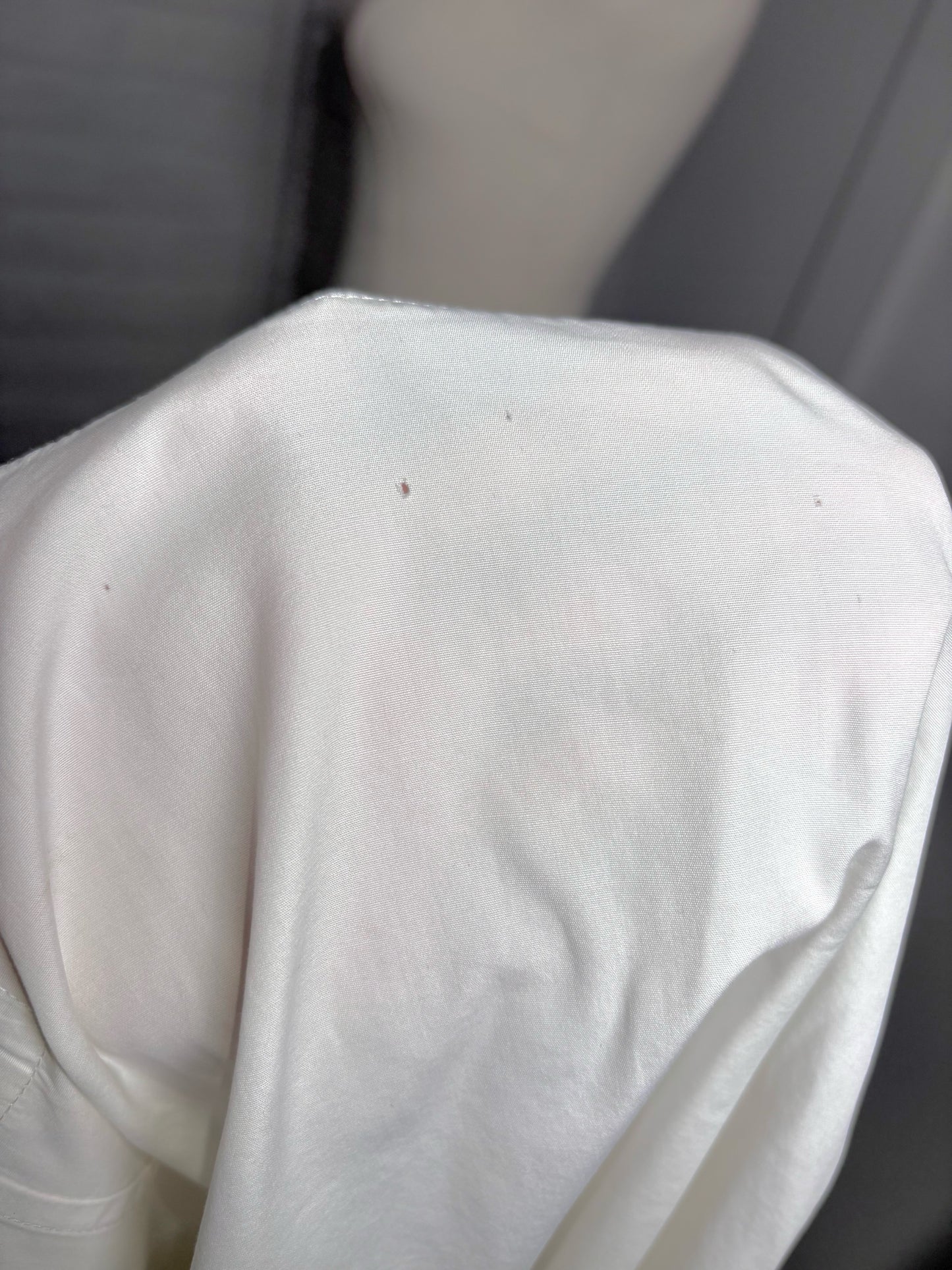 Women Size M Yohji Yamamoto White Solid Cotton Vintage Shirt