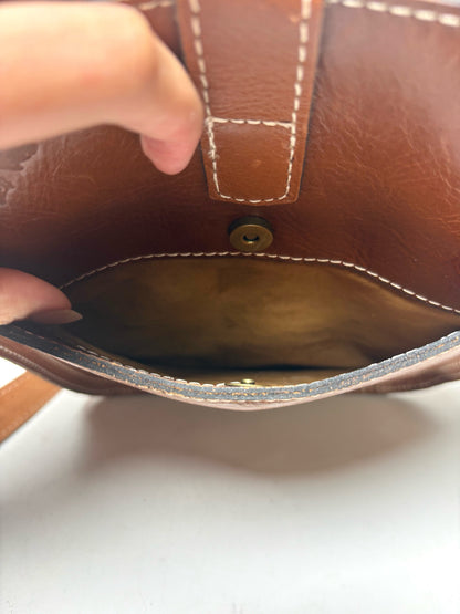 Women's Patricia Nash Solid Leather NWT, Pre-owned Brown Small Purse