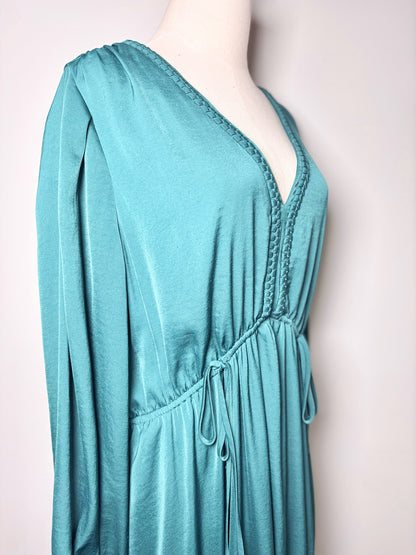 Women Size XXL Kobi Halperin Emerald Long Sleeves Maxi Dress