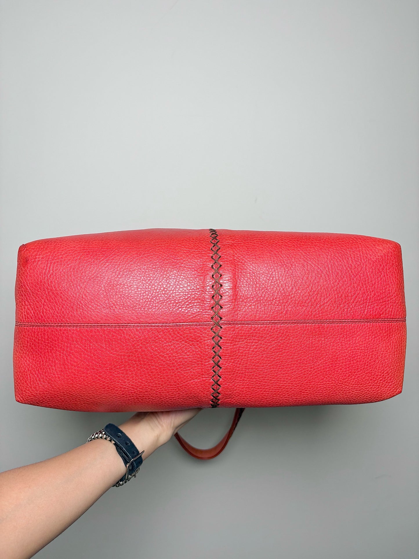 Tod's Solid Leather Salmon Cowhide Purse