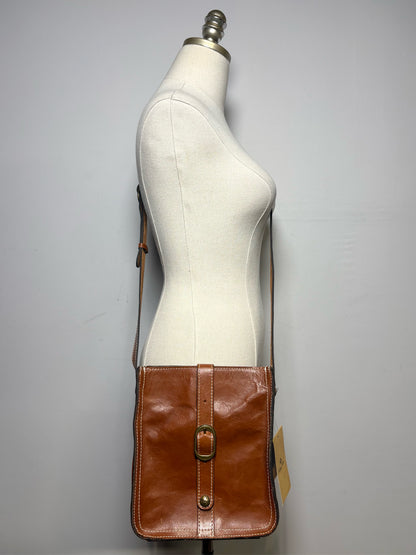 Women's Patricia Nash Solid Leather NWT, Pre-owned Brown Small Purse
