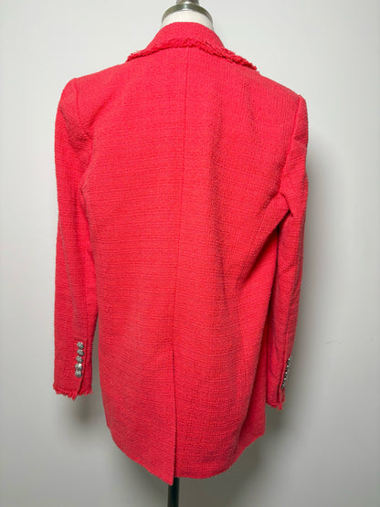 Women Size 10 Veronica Beard Red Solid Blazer
