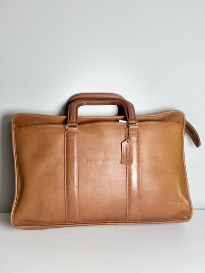 Vintage Coach 1324-313 Leather Briefcase Made in USA | Pre-owned Classic Work Bag