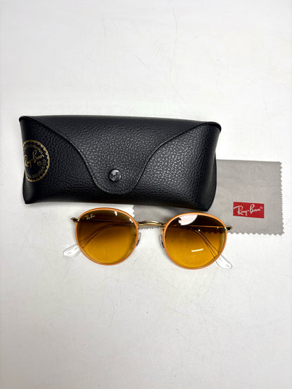 Ray Ban Pre-owned Brown, Gold, Orange Metal Sunglasses