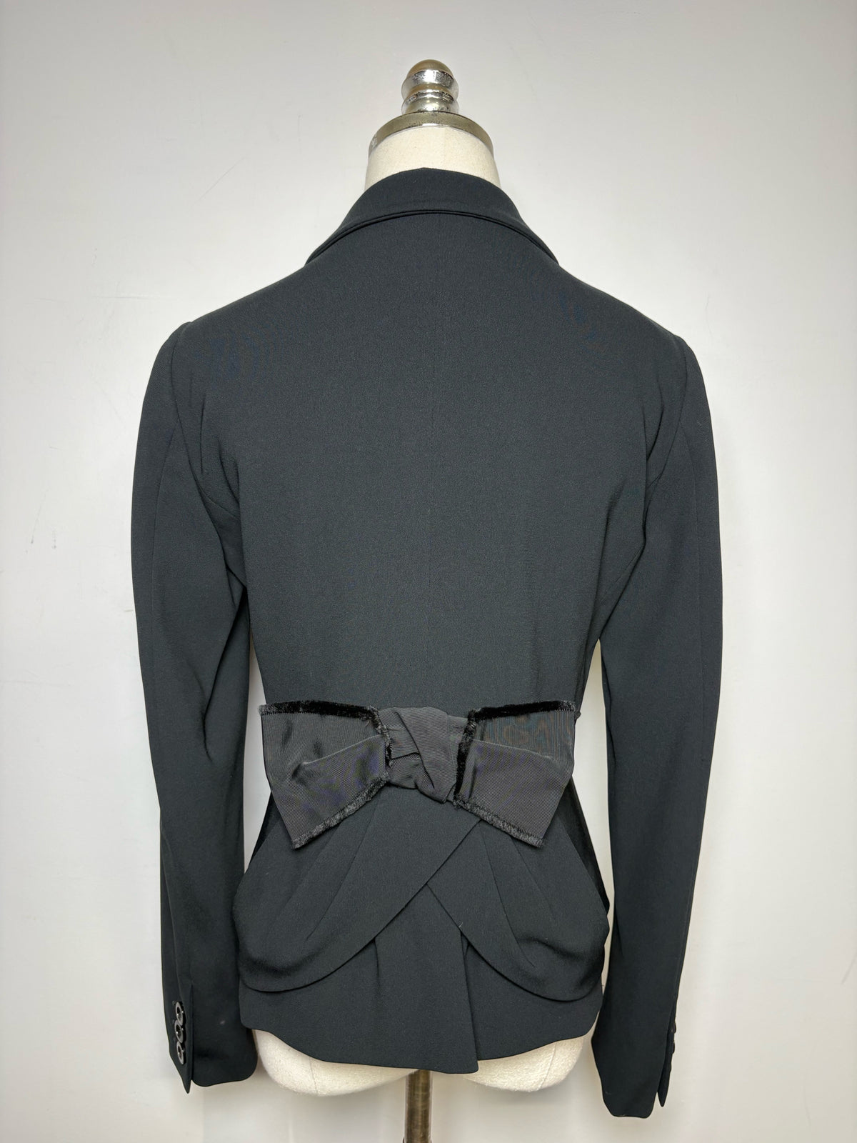 Women's Moschino Cheap + Chic Black Bow Vintage Y2K Pre-Owned Jacket